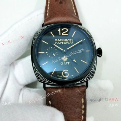 Copy Panerai Radiomir Firenze Black Case Watch 45mm